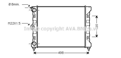 AVA COOLING SYSTEMS Radiaator, mootorijahutus Artikli number: VN2039 soodsalt