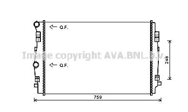 AVA COOLING SYSTEMS Radiaator, mootorijahutus Artikli number: VN2344 soodsalt