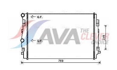 AVA COOLING SYSTEMS Engine radiator Article number: VNA2344 cheaply