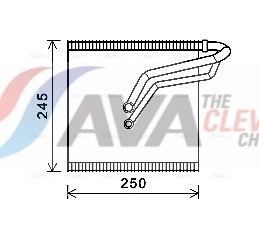 AVA COOLING SYSTEMS Fordamper aircondition Varenummer: VNV387 billige