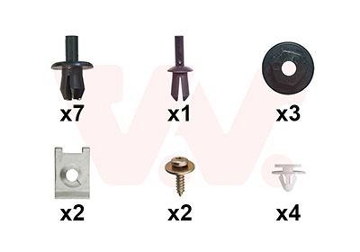 VAN WEZEL Mounting Kit, mud guard Article number: 3777796 cheaply