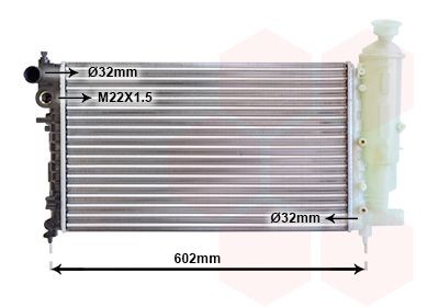 VAN WEZEL Engine radiator Article number: 40002014 cheaply