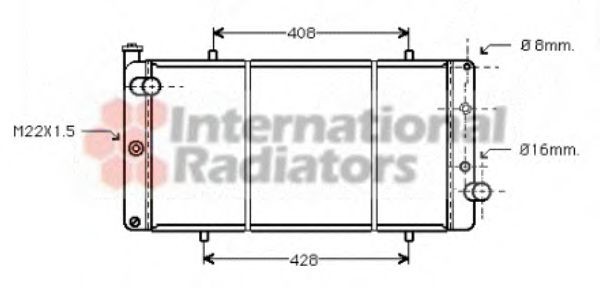 VAN WEZEL Engine radiator Article number: 40002105 cheaply