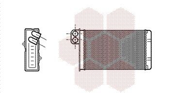 VAN WEZEL Heater matrix Article number: 40006015 cheaply