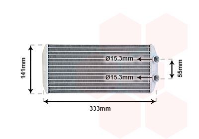 VAN WEZEL Heater matrix Article number: 40006312 cheaply