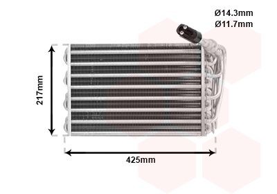 VAN WEZEL Air conditioning evaporator Article number: 4000V010 cheaply