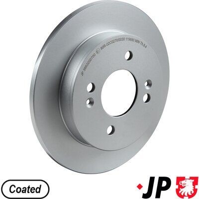 JP GROUP Brake disc Article number: 3663200700 cheaply