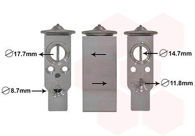 VAN WEZEL AC expansion valve Article number: 43001332 cheaply