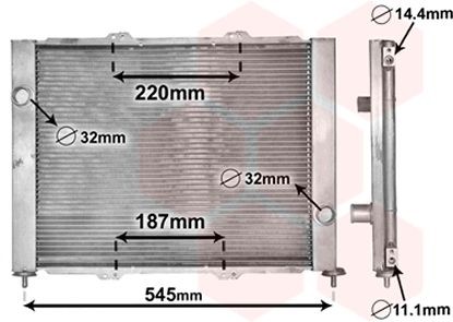 VAN WEZEL 4300M388 Module de refroidissement CLIO 1.5 dCi 68 CH Diesel 2016