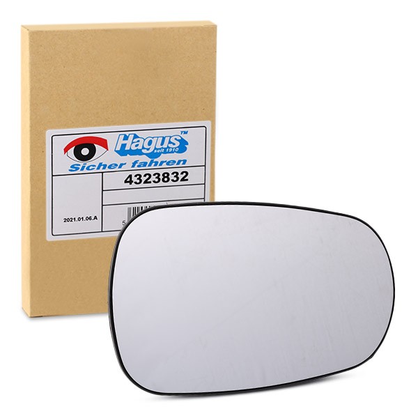 VAN WEZEL Spejlglas, udvendig spejl Varenummer: 4323832 billige