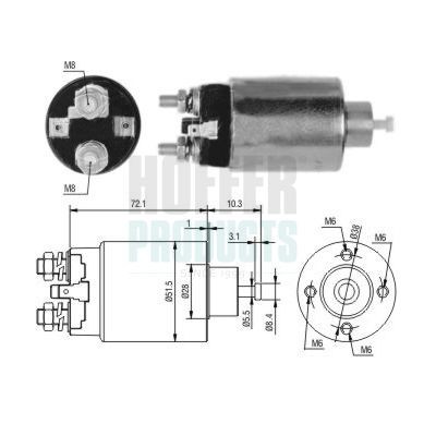 HOFFER Magnetafbryder, starter Varenummer: 6646297 billige