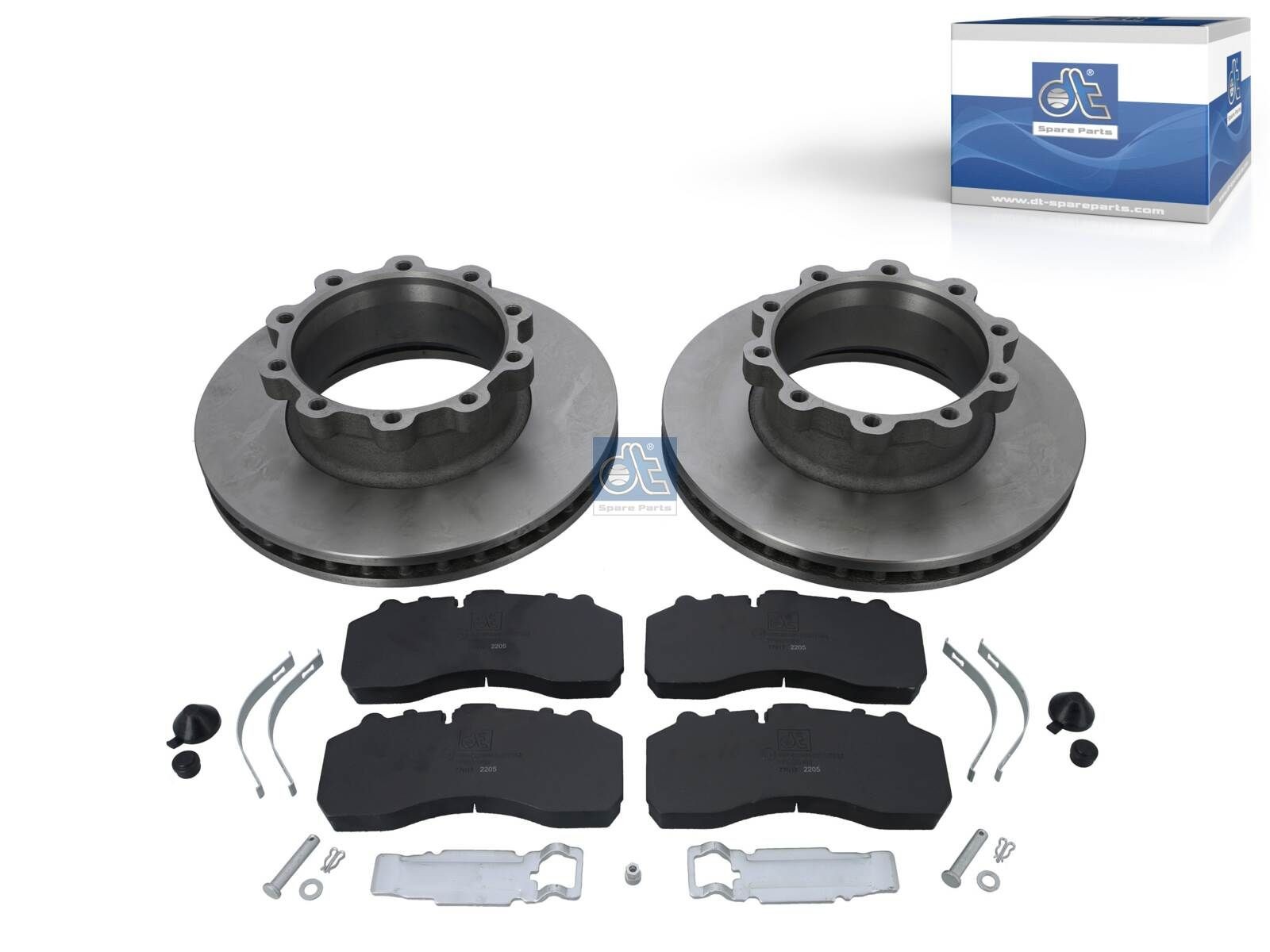 DT Spare Parts Brake discs and pads set Article number: 1.35035 cheaply