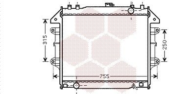 VAN WEZEL Engine radiator Article number: 53002430 cheaply