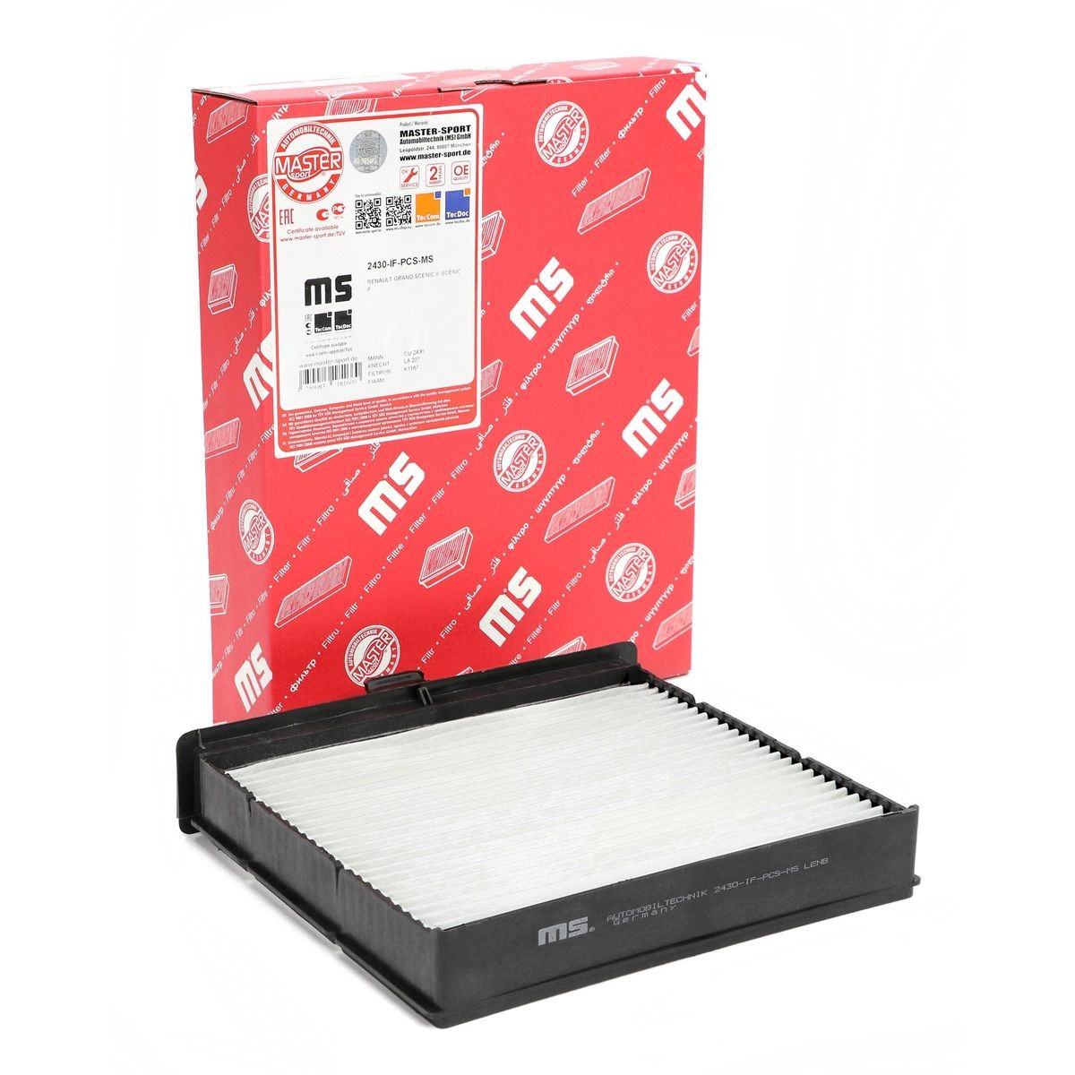 MASTER-SPORT Pollen filter Article number: 2430-IF-PCS-MS cheaply