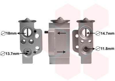 VAN WEZEL AC expansion valve Article number: 58001243 cheaply
