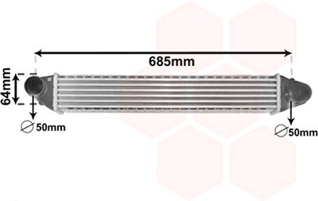 VAN WEZEL Intercooler Article number: 58004248 cheaply