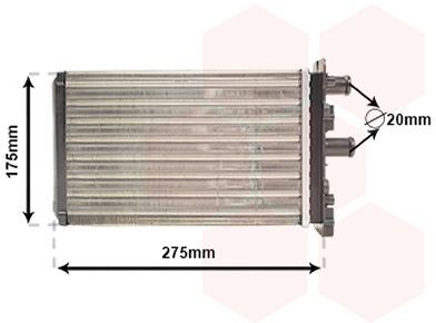 VAN WEZEL Heater matrix Article number: 58006239 cheaply