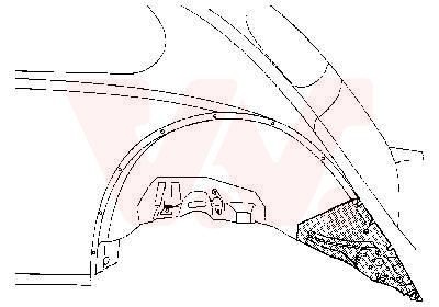 VAN WEZEL Rear bumper Article number: 5801.33 cheaply