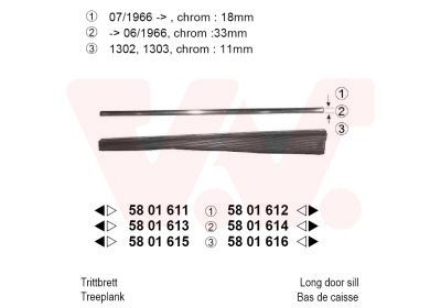 VAN WEZEL Panel Varenummer: 5801613 billige