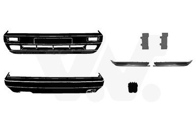 VAN WEZEL 5813473 Σετ μετατροπής, προφυλακτήρας GOLF 1.8 i Cat Syncro 90 PS Βενζίνη 1992