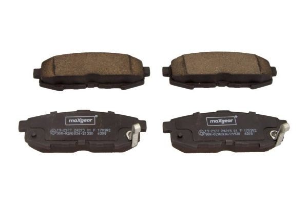MAXGEAR Brake pad set Article number: 19-2977 cheaply