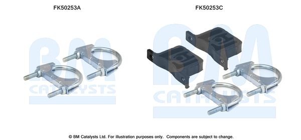 BM CATALYSTS Mounting Kit, exhaust pipe Article number: FK50253 cheaply