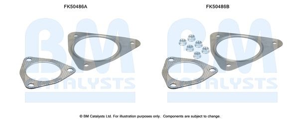BM CATALYSTS Mounting Kit, exhaust pipe Article number: FK50486 cheaply
