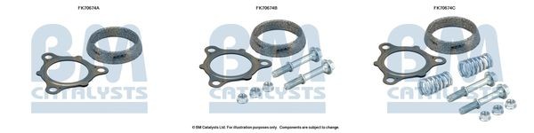 BM CATALYSTS Montagesæt, udstødningsrør Varenummer: FK70674 billige