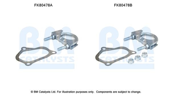 BM CATALYSTS Montagesæt, katalysator Varenummer: FK80478 billige