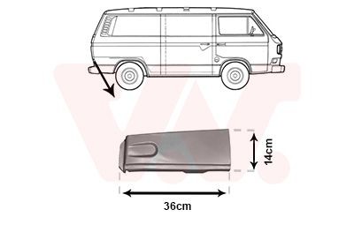 VAN WEZEL Bagskærm / Karrosseriside Varenummer: 5870134 billige