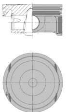 KOLBENSCHMIDT Piston Article number: 40696600 cheaply