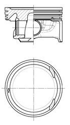 KOLBENSCHMIDT Piston Article number: 41487620 cheaply