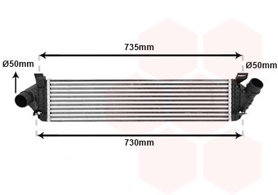 VAN WEZEL Intercooler Article number: 59004134 cheaply