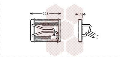 VAN WEZEL Heater matrix Article number: 83006048 cheaply