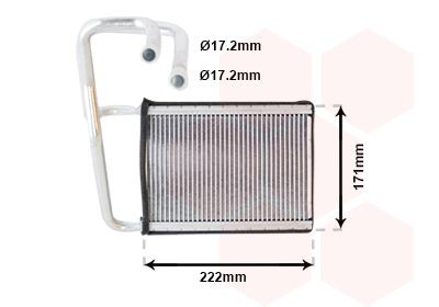 VAN WEZEL Heater matrix Article number: 83006076 cheaply