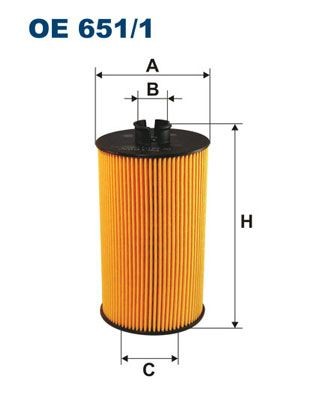 FILTRON Oil filter Article number: OE651/1 cheaply
