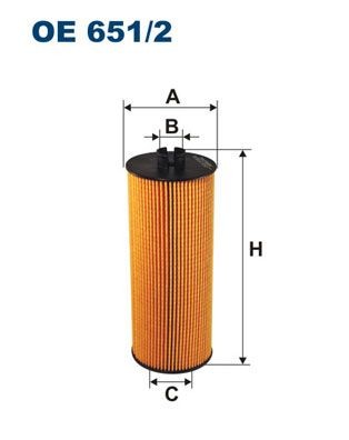 FILTRON Oliefilter Varenummer: OE651/2 billige
