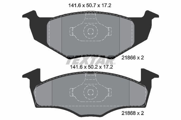TEXTAR Brake pad set Article number: 2186602 cheaply