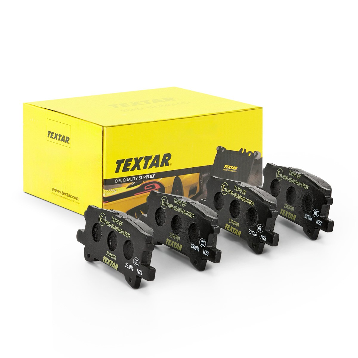TEXTAR Brake pad set Article number: 2396701 cheaply