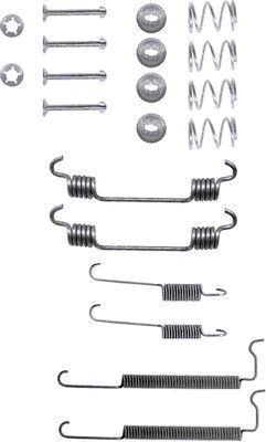 TEXTAR 97008200 Lisakomplekt, Piduriklotsid CORSA 1.8 (F08, F68) 107 HP Bensiin 2009