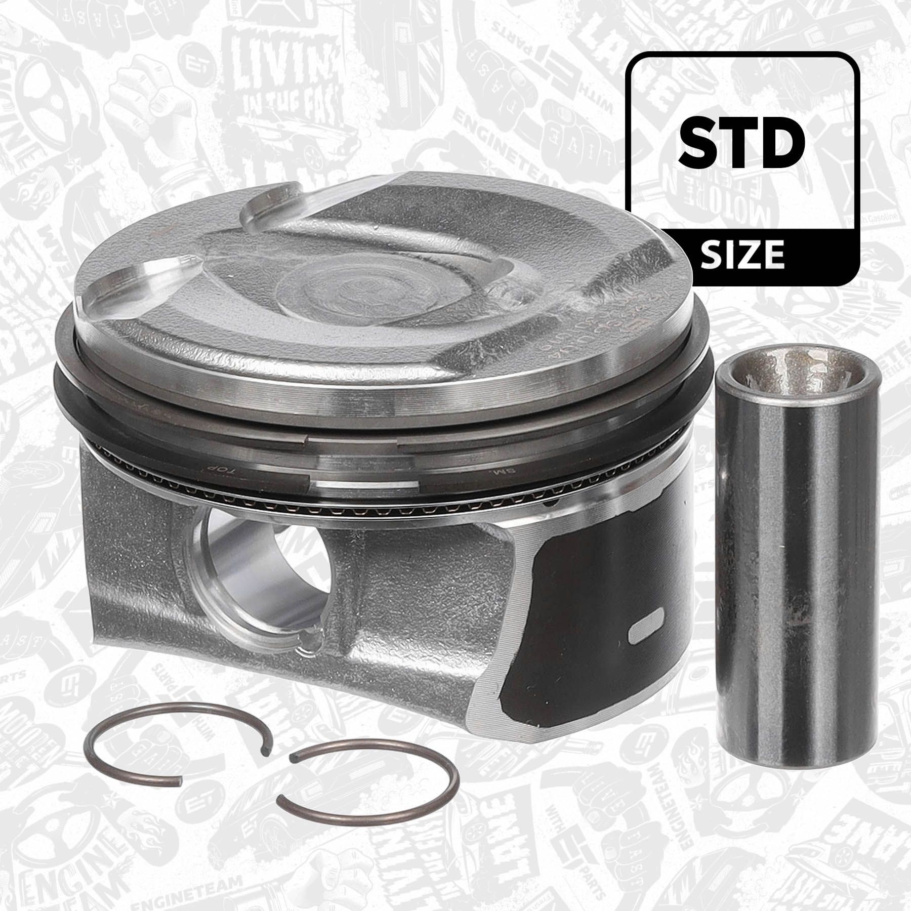 ET ENGINETEAM Piston Article number: PM006800 cheaply