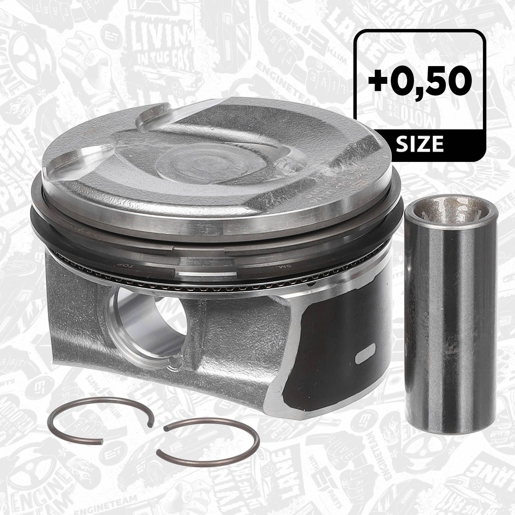 ET ENGINETEAM Piston Article number: PM006850 cheaply