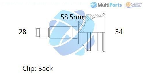 ODM-MULTIPARTS Joint kit, drive shaft Article number: 12-161965 cheaply