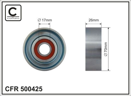 CAFFARO Tensioner pulley Article number: 500425 cheaply
