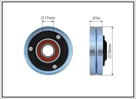 CAFFARO Deflection / Guide Pulley, v-ribbed belt Article number: 500438 cheaply