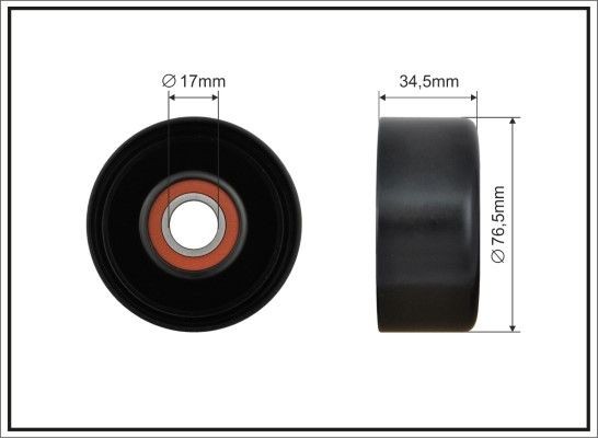CAFFARO Tensioner pulley Article number: 500453 cheaply