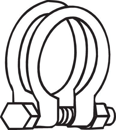 BOSAL Clamp, exhaust system Article number: 250-445 cheaply