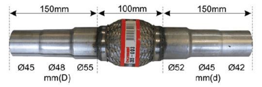 BOSAL Exhaust flex pipe Article number: 265-003 cheaply
