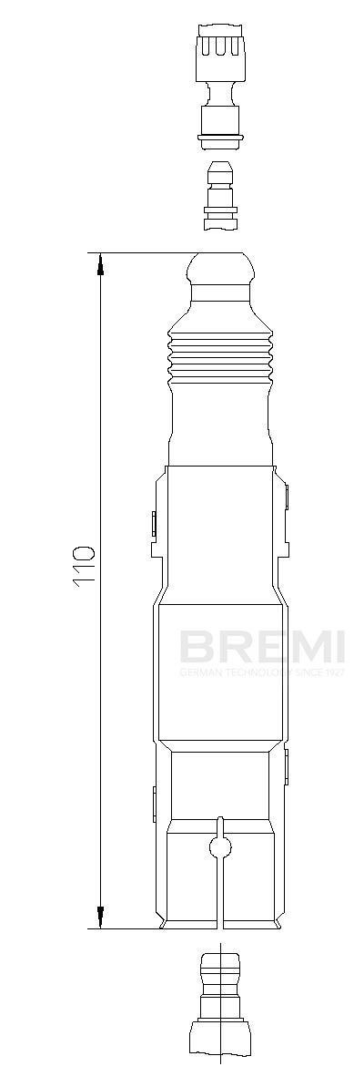 BREMI 13272A5 Stik, tændrør PASSAT 1.6 101 HK Benzin 2001