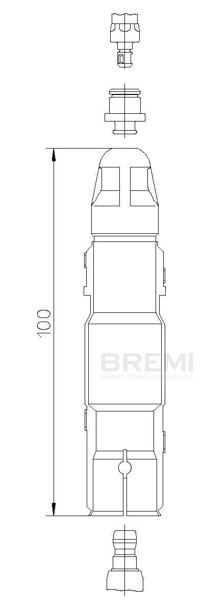 BREMI 13297A5 Stik, tændrør PASSAT 2.3 VR5 Syncro/4motion 150 HK Benzin 2001